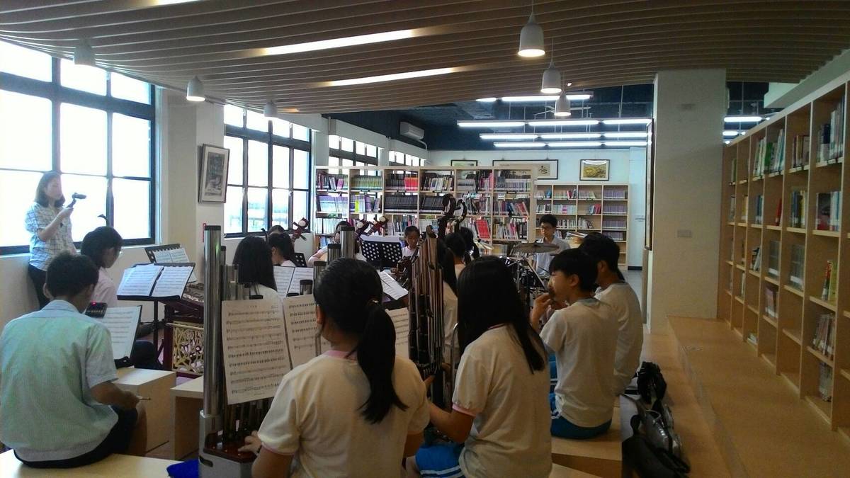 金城國中圖書館增闢表演區