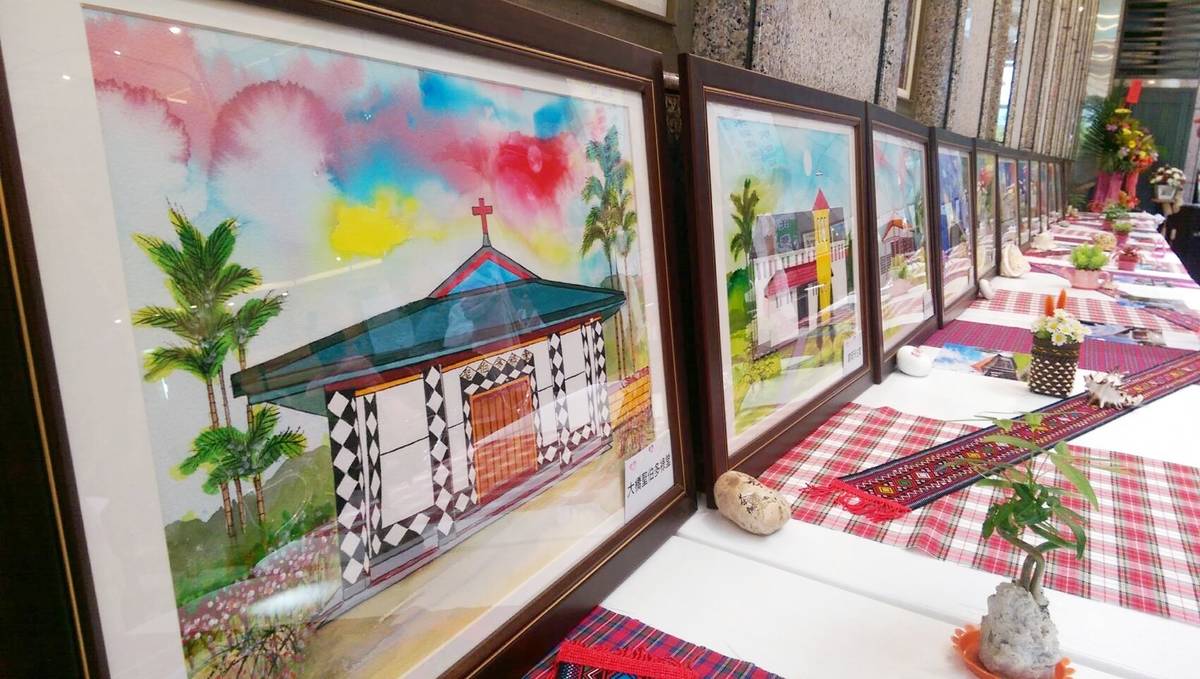 畫遍全臺東86間教堂 潘稀祺義賣畫作助聖十字架療養院