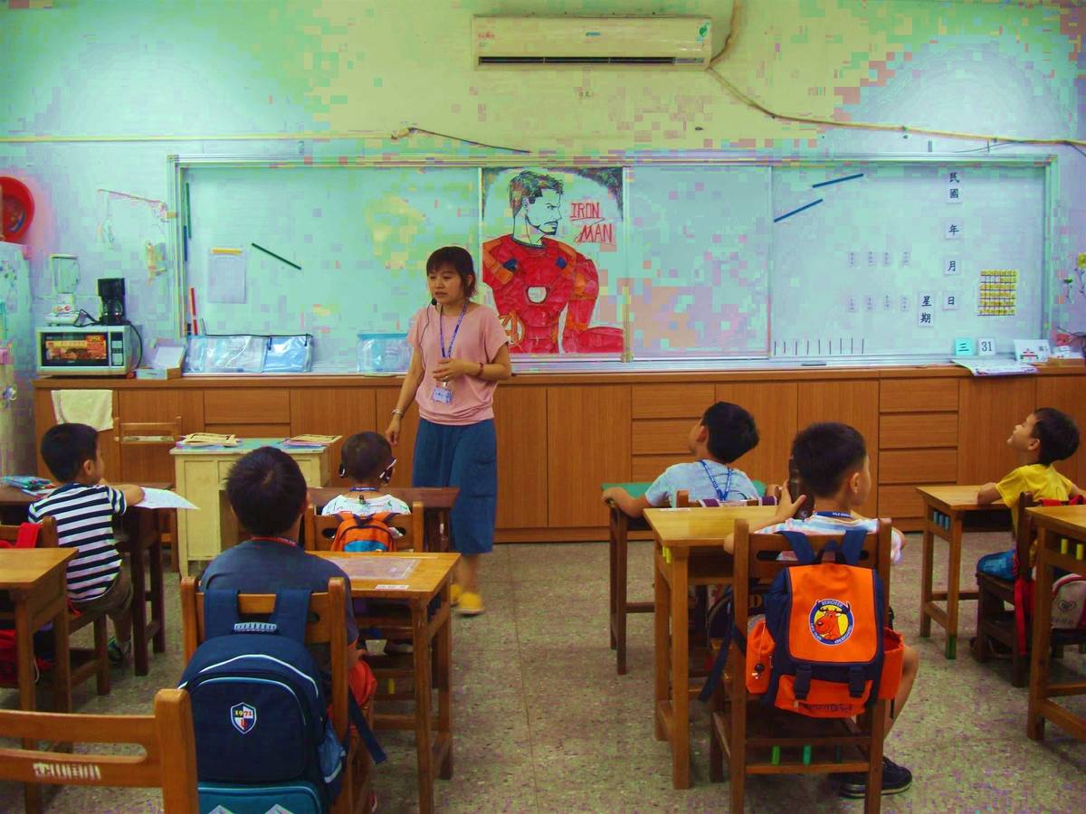 桃園市中山國小特教新生入學準備班課程。(中山國小提供)
