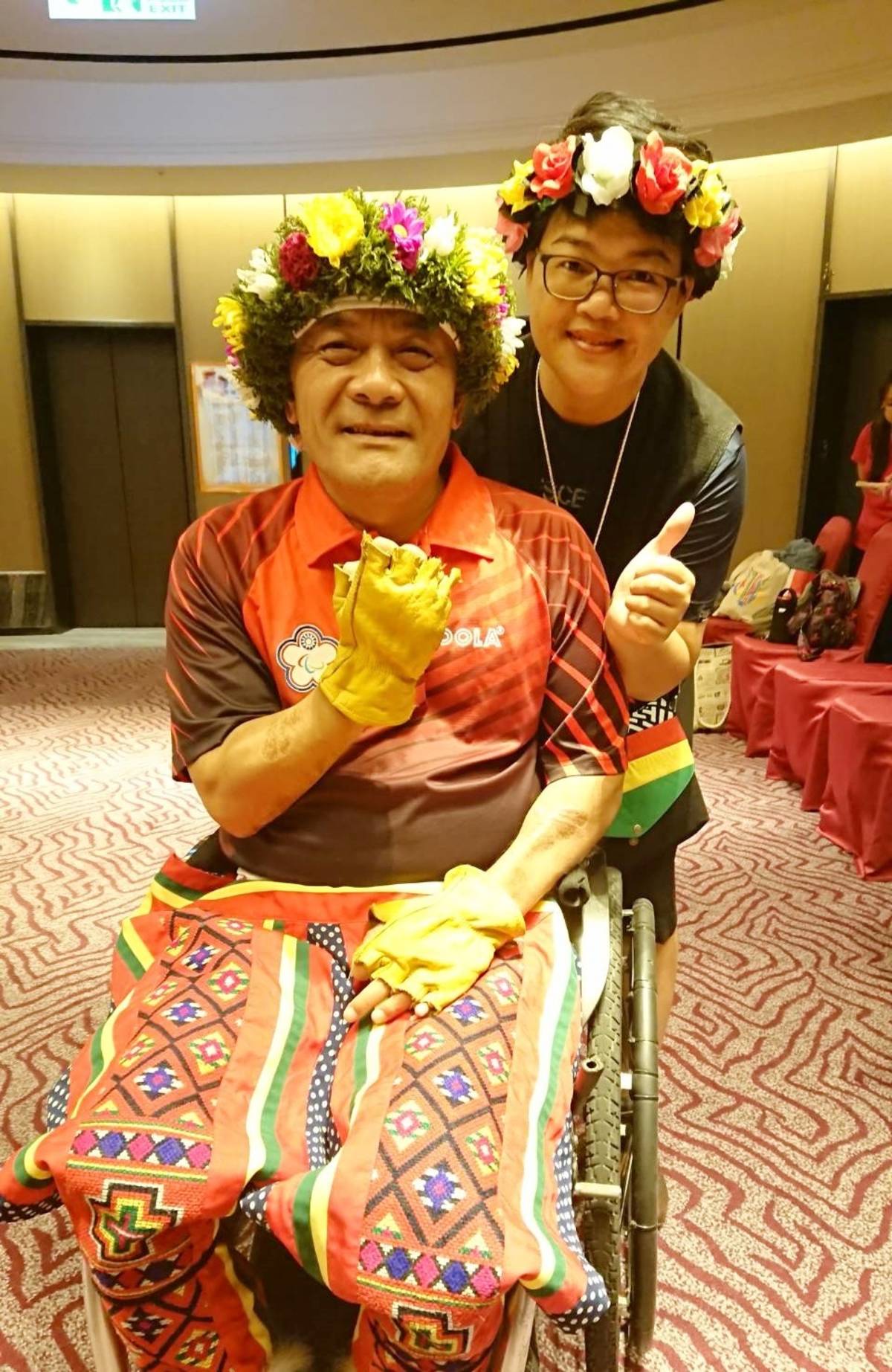 孩子眼中的驕傲 51歲殘運國手獲臺東市模範父親表揚