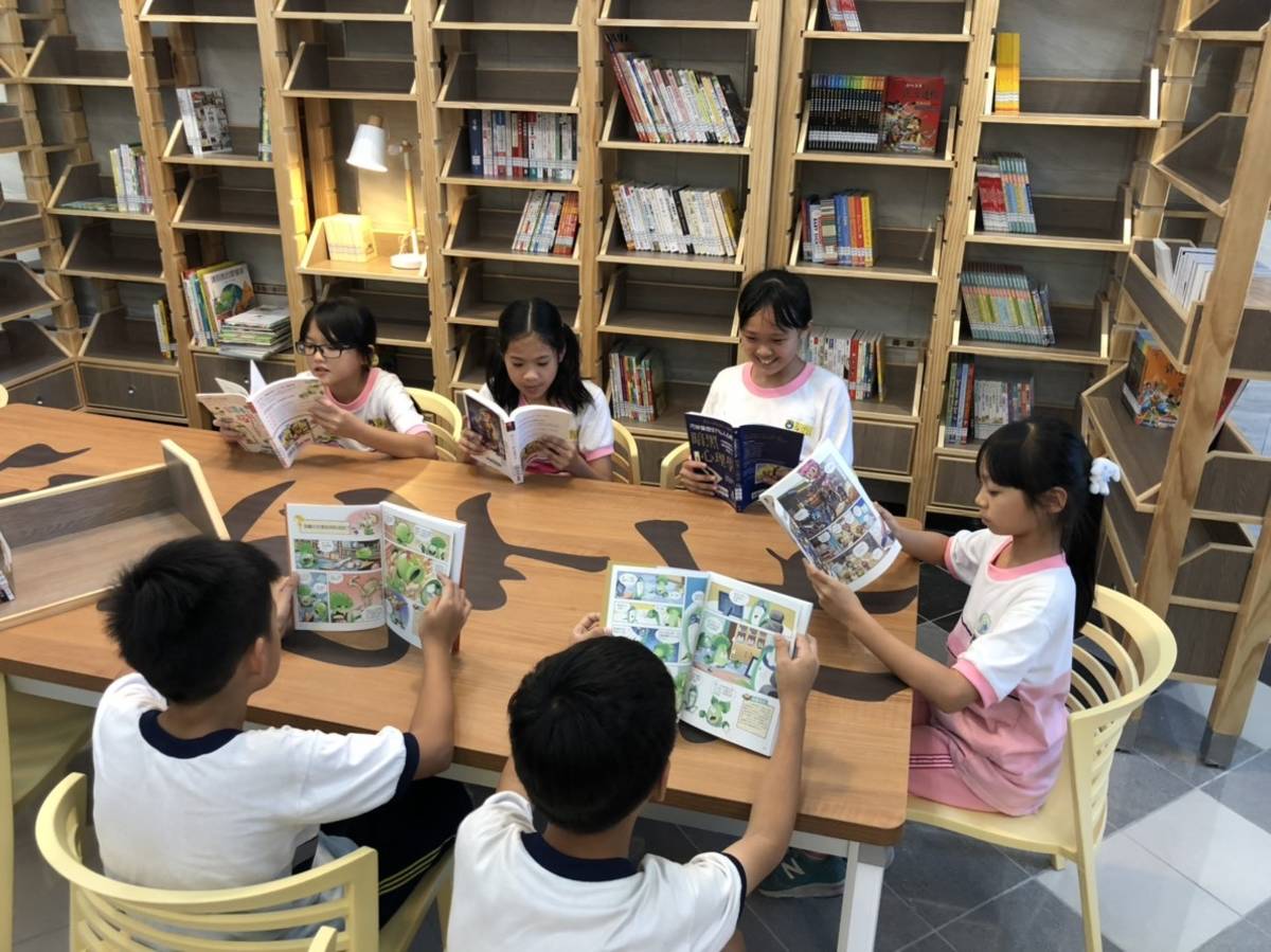 北新國小「學校社區共讀站」開幕後將成為學生最愛的閱讀場所！