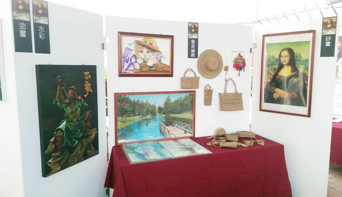臺東監獄107年度教化藝文暨作業技訓成果展，呈現多元藝術創作。