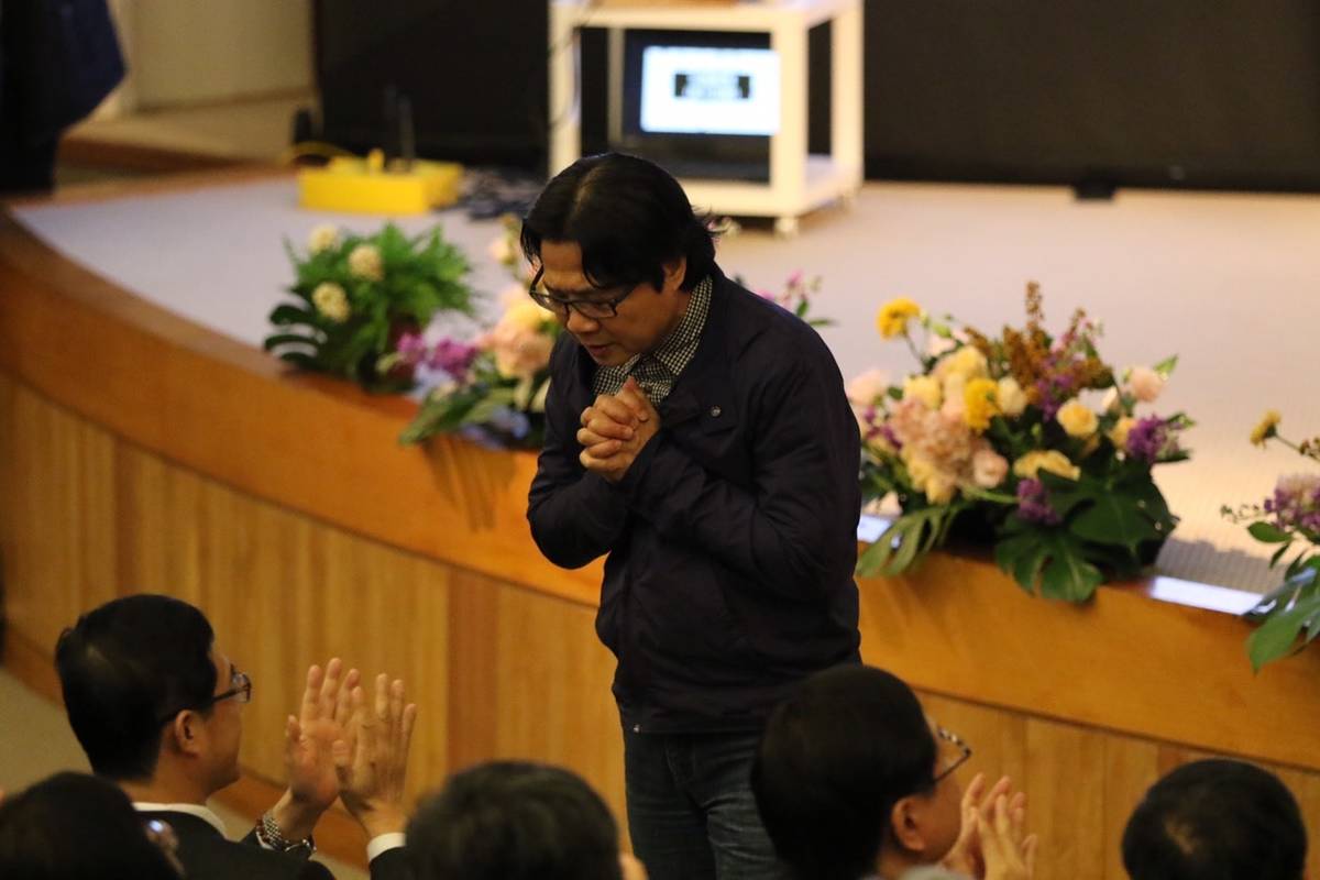 葉俊榮出席"感恩惜別會"謝謝同仁