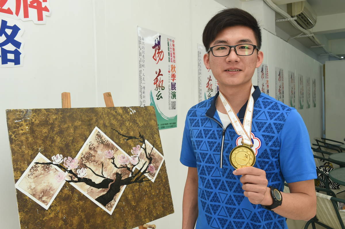 亞洲技能競賽 中華藝校劉峙亨奪漆作金牌