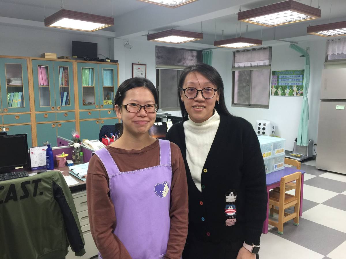 實踐非營利幼兒園張楚瀅園長及林昀儒老師 .JPG