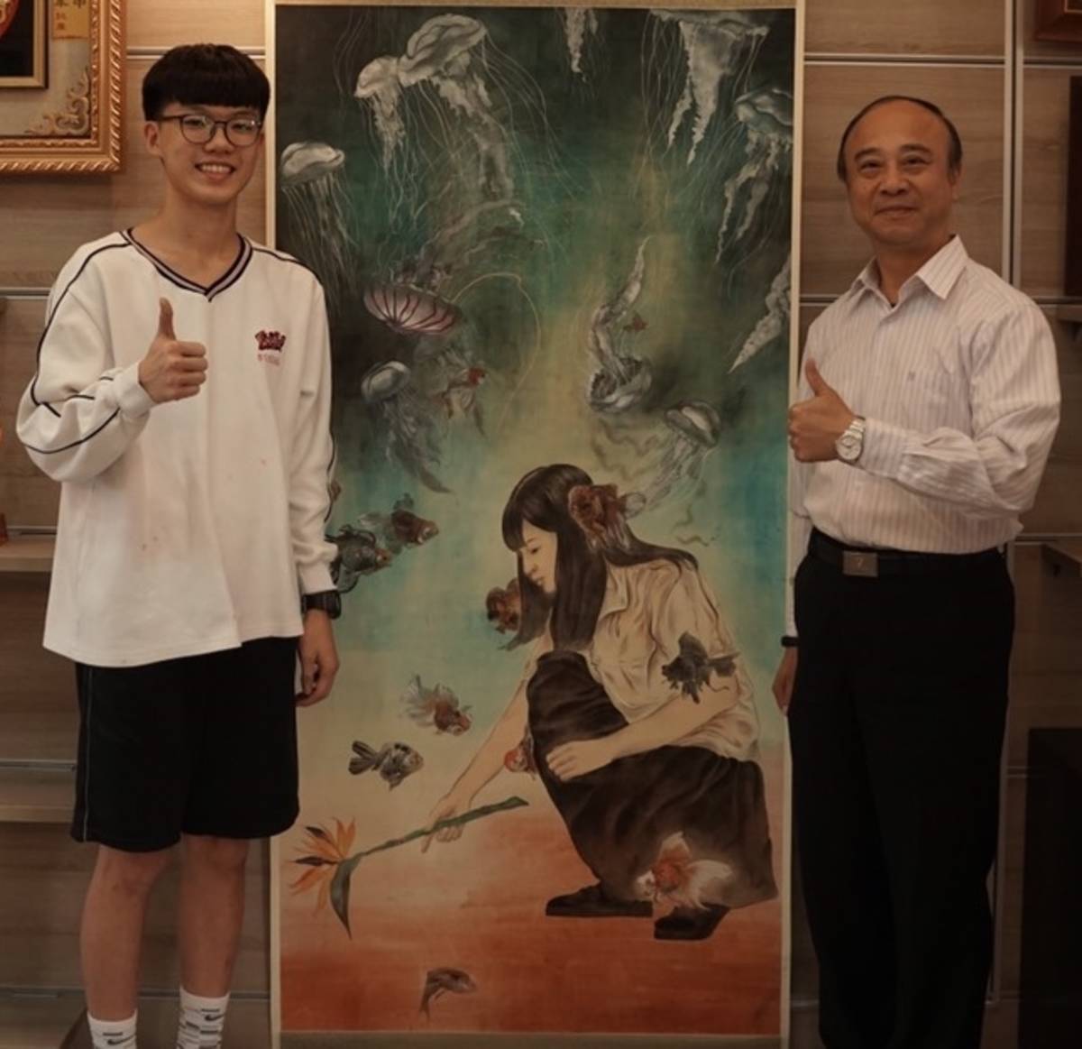 豐原高中楊智詠錄取師大美術系獅子座計畫特殊選材國畫組唯一名額