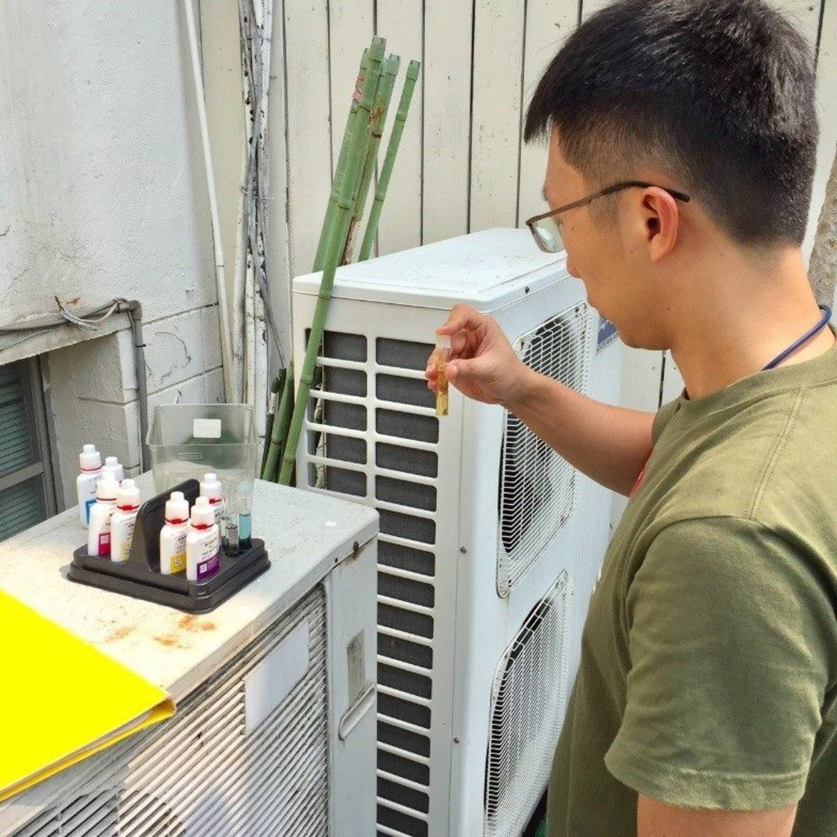 魚菜共生系統定時水質監測