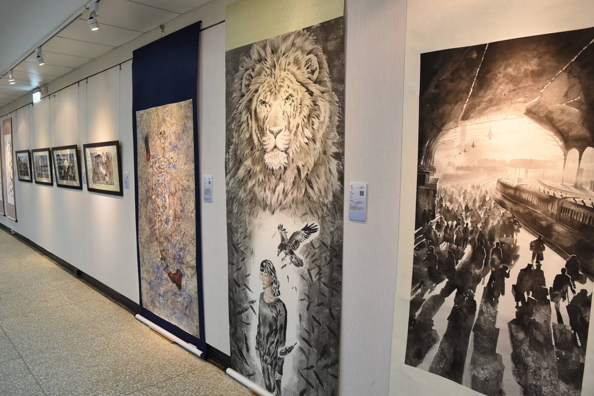 全國學生美術比賽作品巡迴展在澎湖 展出108件作品