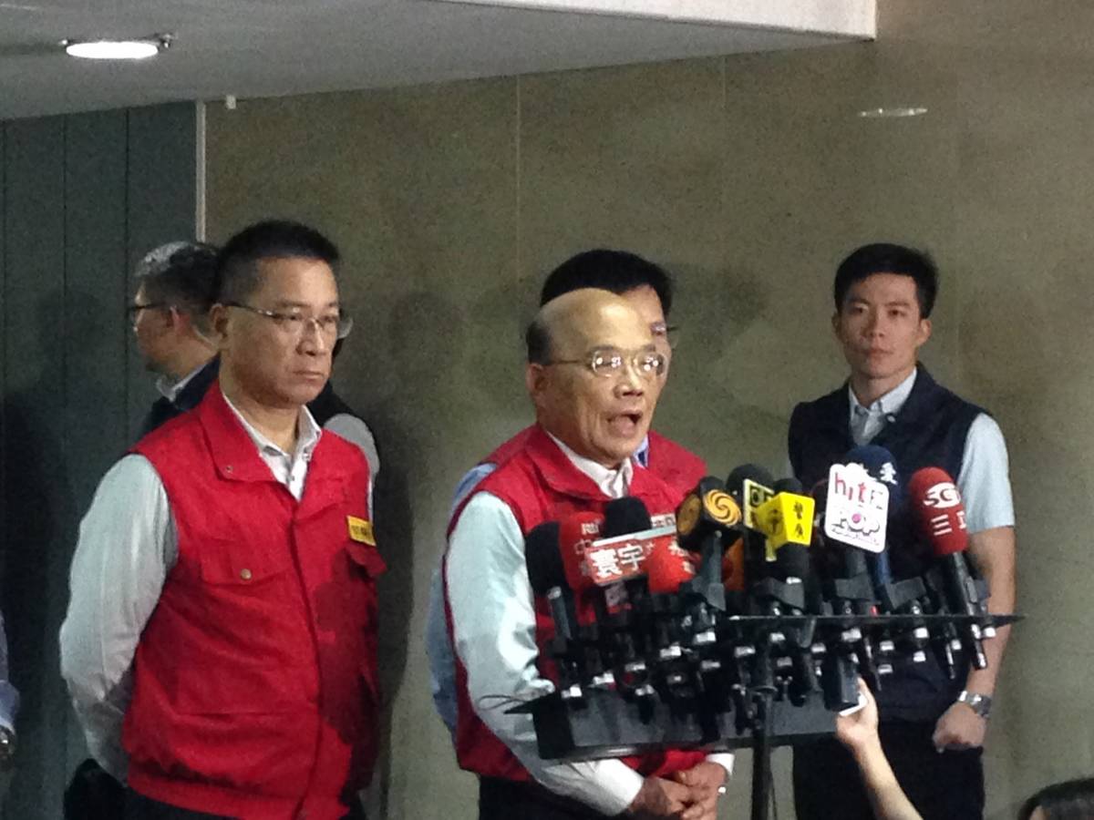 丹娜絲將撲臺  蘇揆:料敵從寬做好防颱準備