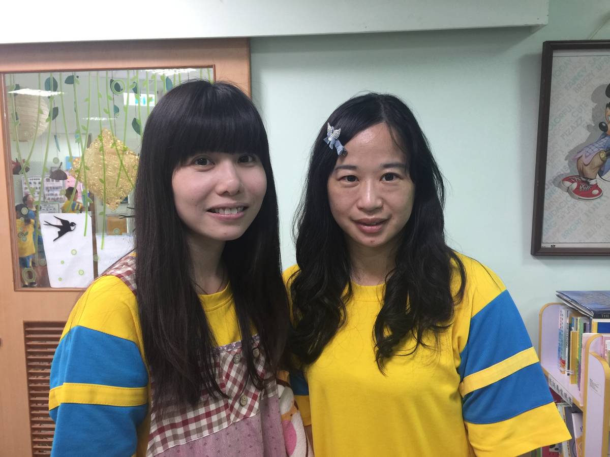 民勤非營利幼兒園劉美吟園長及餅乾老師.JPG