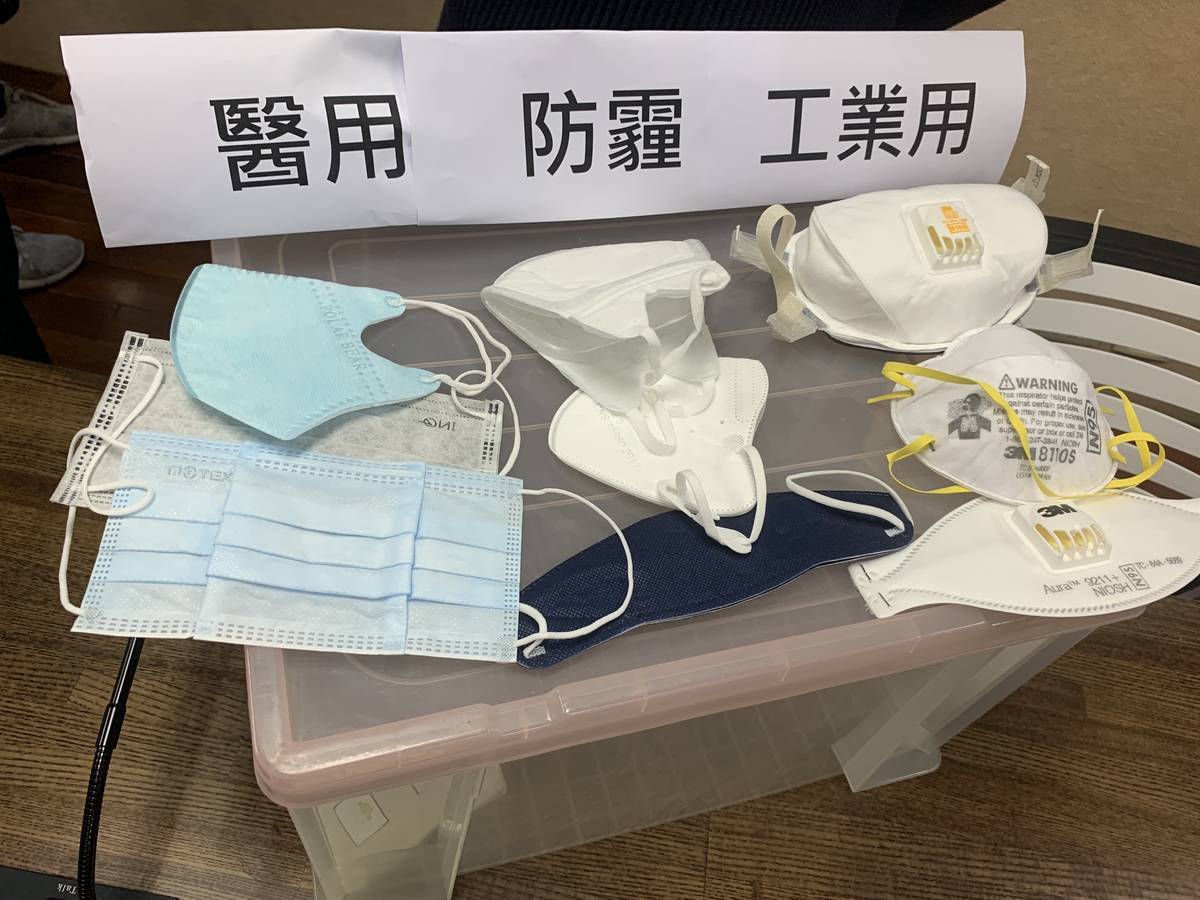 口罩用途大不同 民眾應選擇一般醫用口罩配戴即可
