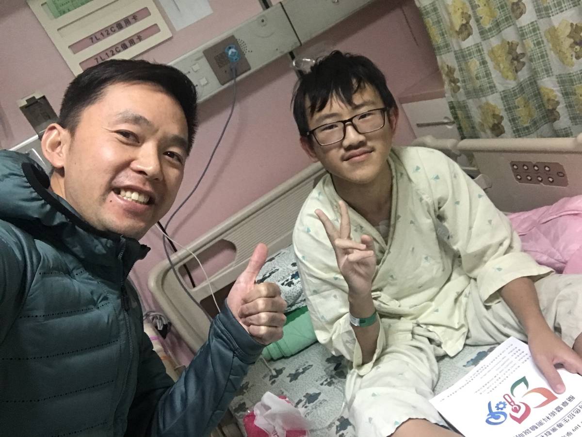 鳳鳴國中彭鈞煒不畏癌症參賽堅持到底