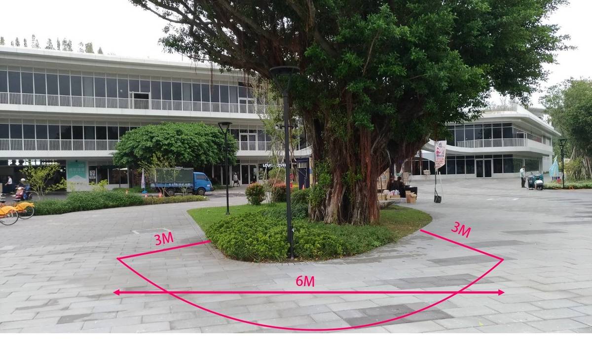 淡水區滬尾藝文休閒園區廣場／圖由新北市文化局提供
