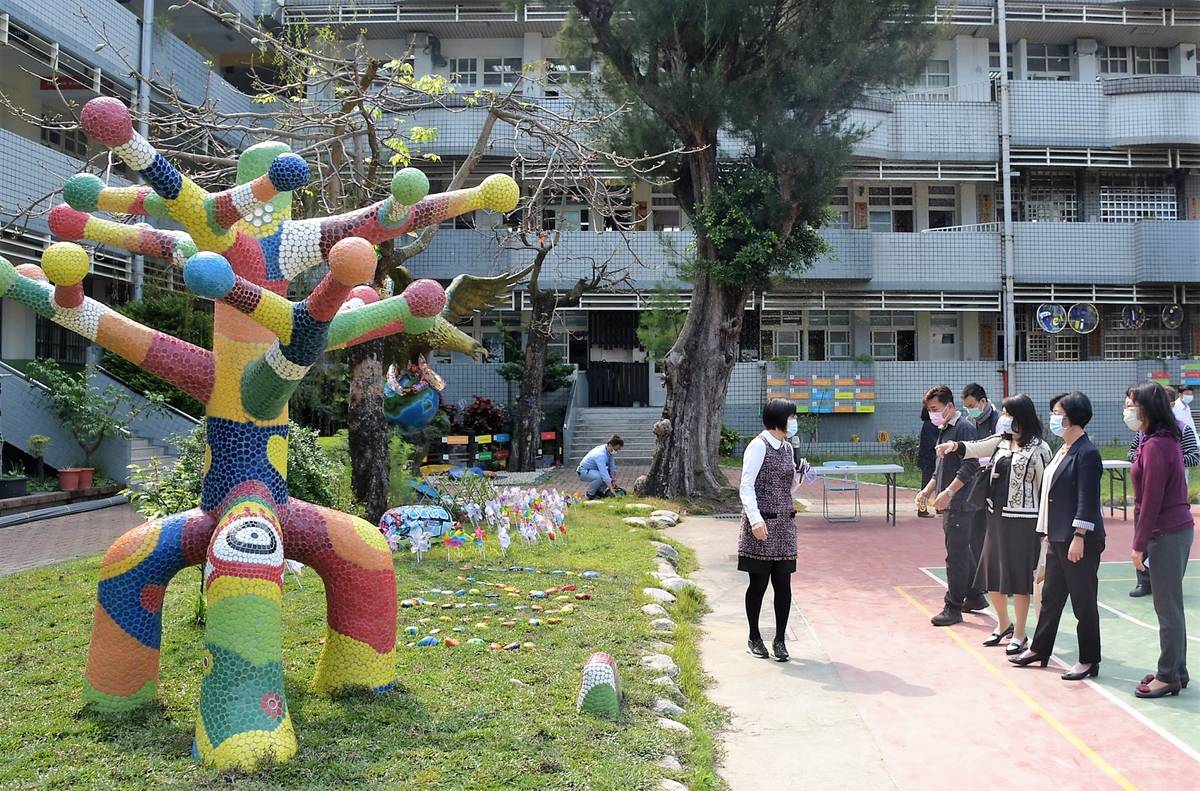 培英國小參加「廣達游於藝」巡迴展卻因疫情無法開放校園讓民眾參觀