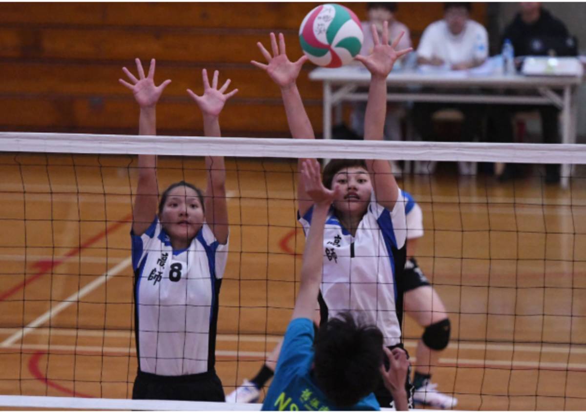 108學年度預賽高師大合力攔網成功。