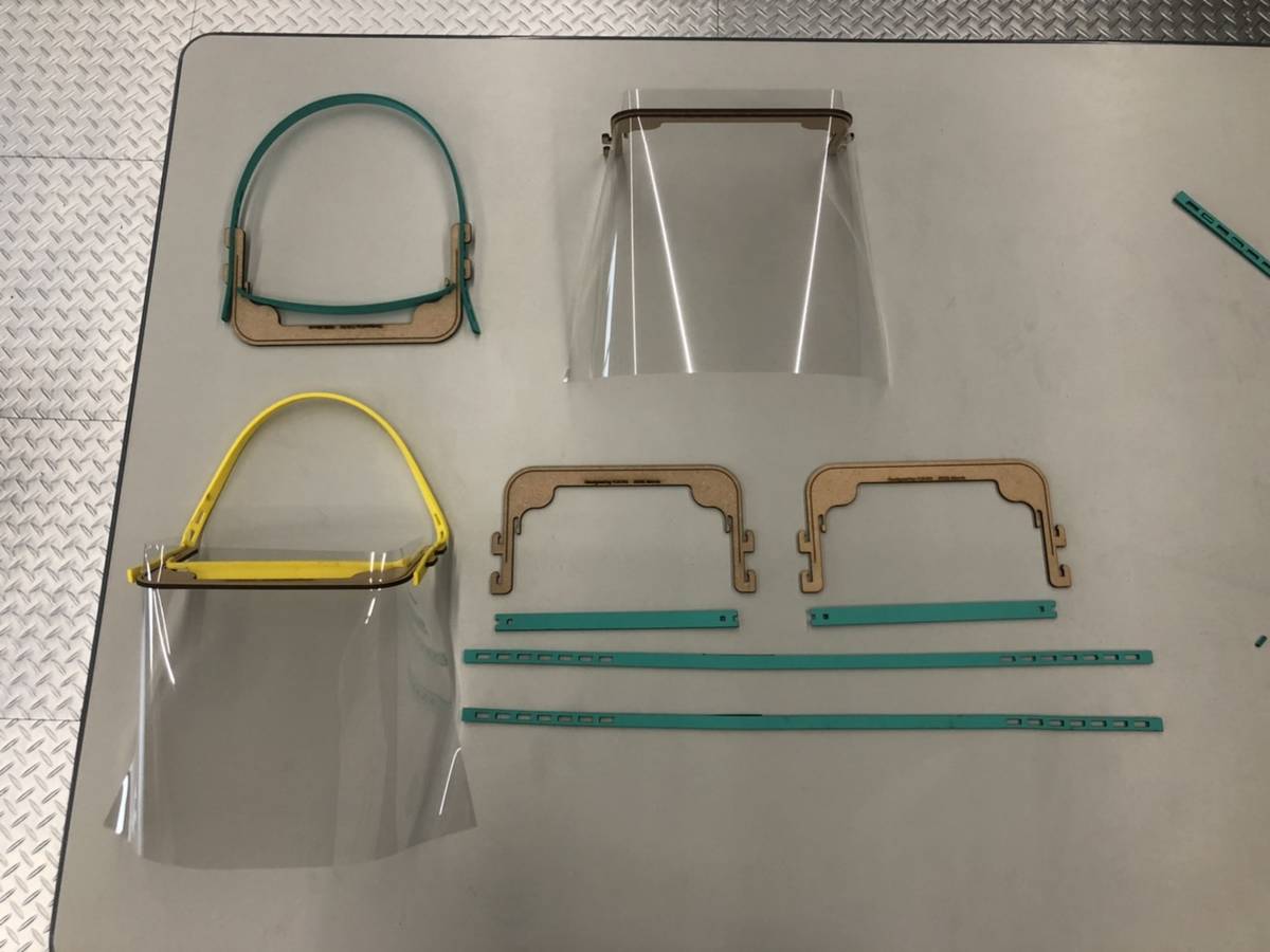 面罩使用雷射切割並可以快速組裝
