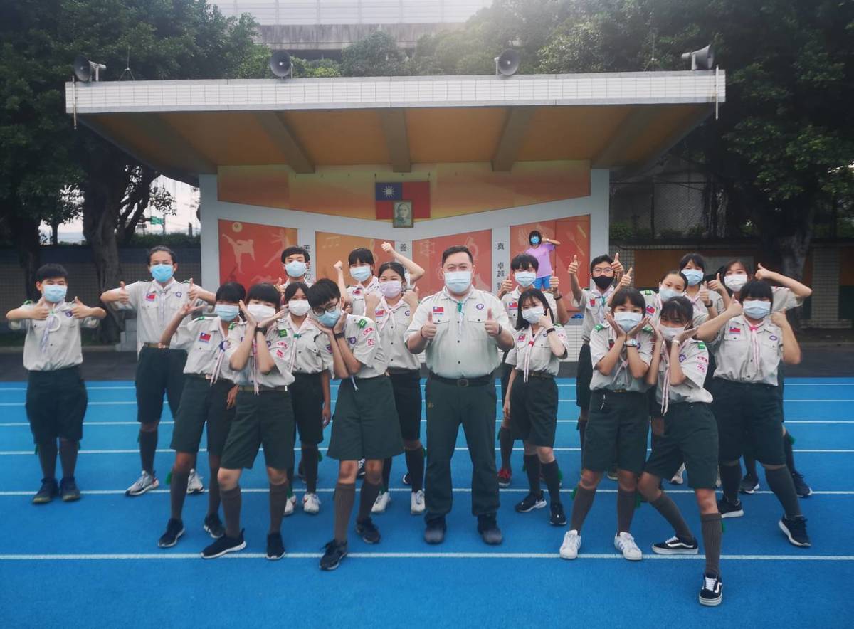 新北童軍防疫洗手舞。