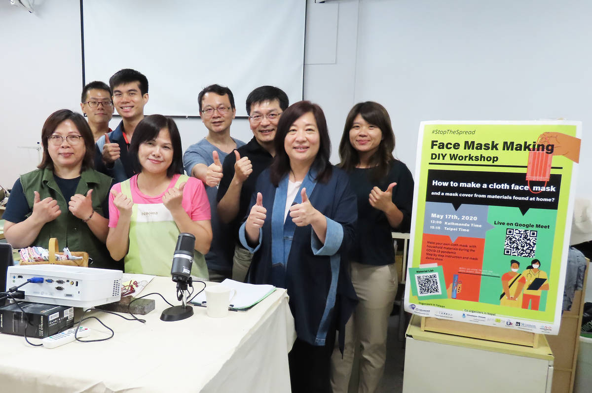 用愛「罩」尼泊爾  中央大學與婦女新知協會攜手合作