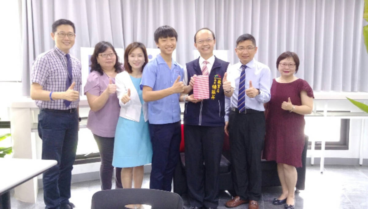 明道中學江承蔚（圖片來源：臺中市教育局）