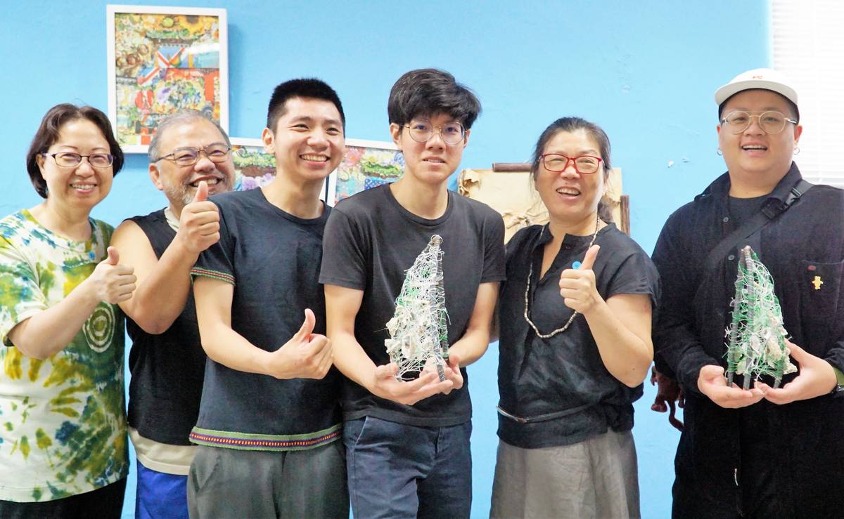 大葉大學造藝系入選大專生洄游農村競賽，到芳苑鄉王功社區打造公共藝術(圖片來源：大葉大學)
