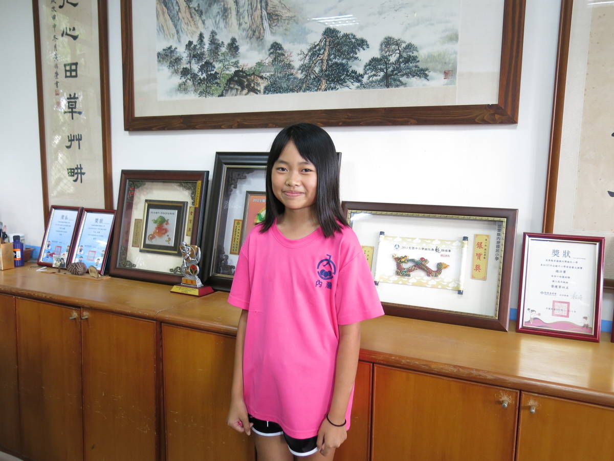 內灣國小學生魏妍安