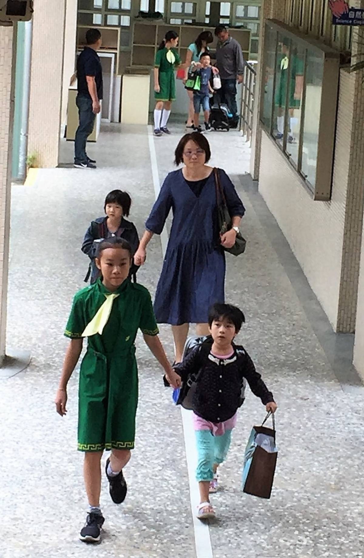 虎尾國小讓高年級學生陪伴新生適應校園(圖片來源：虎尾國小)