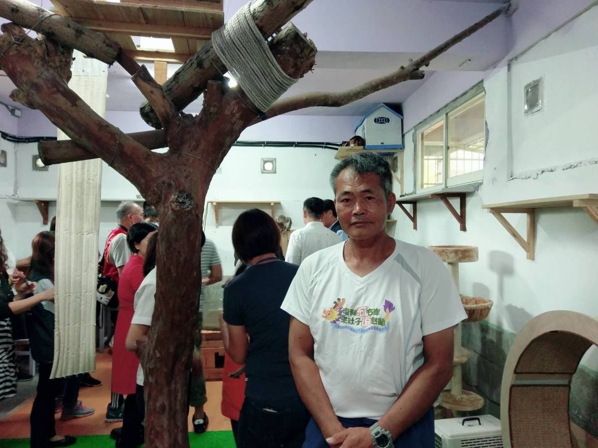 士林高商動保社同學在董華明老師的指導下親手打造貓屋