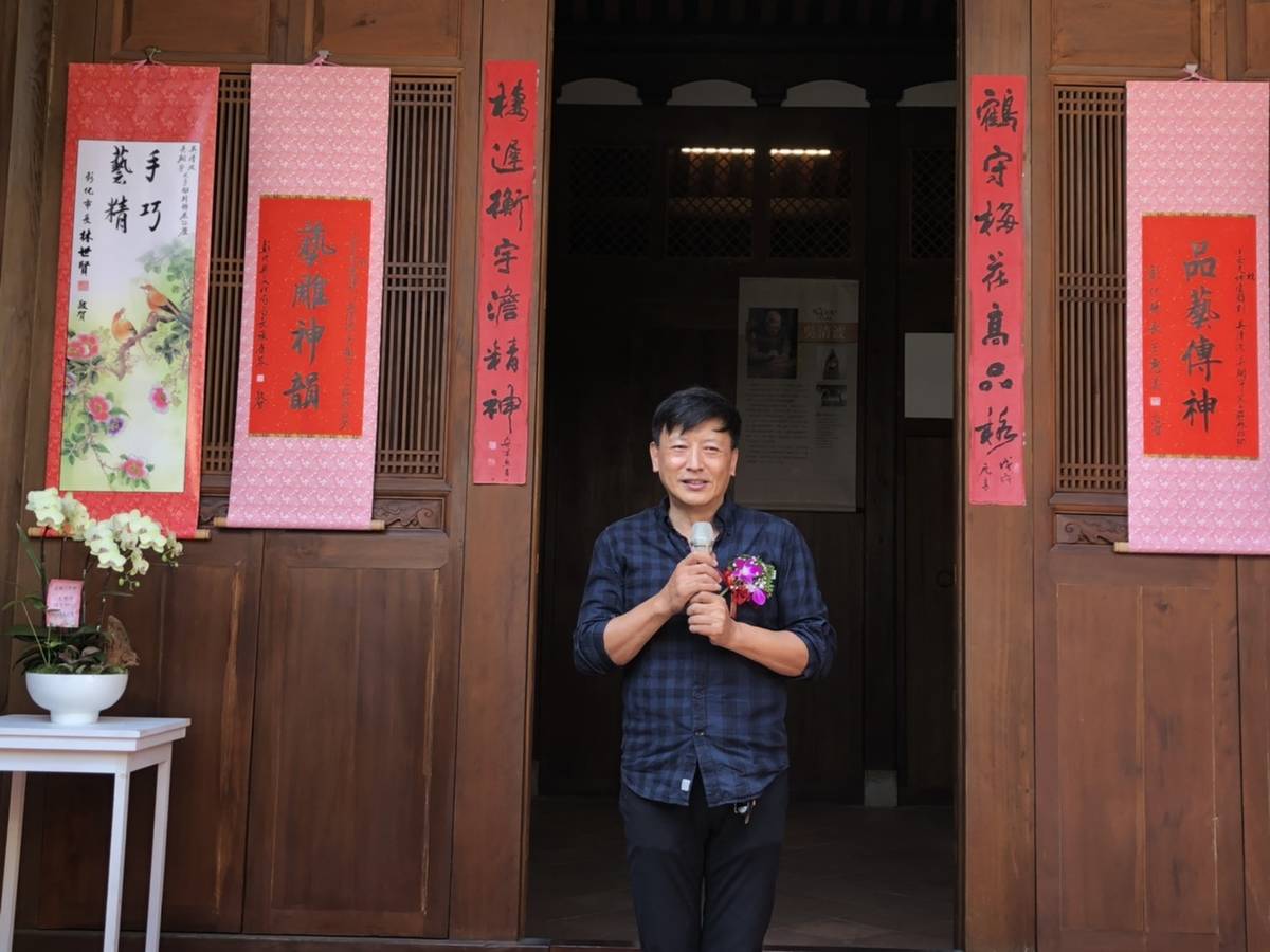 小西天神像雕刻特展 吳翔宇老師致詞 (照片:彰化縣文化局)