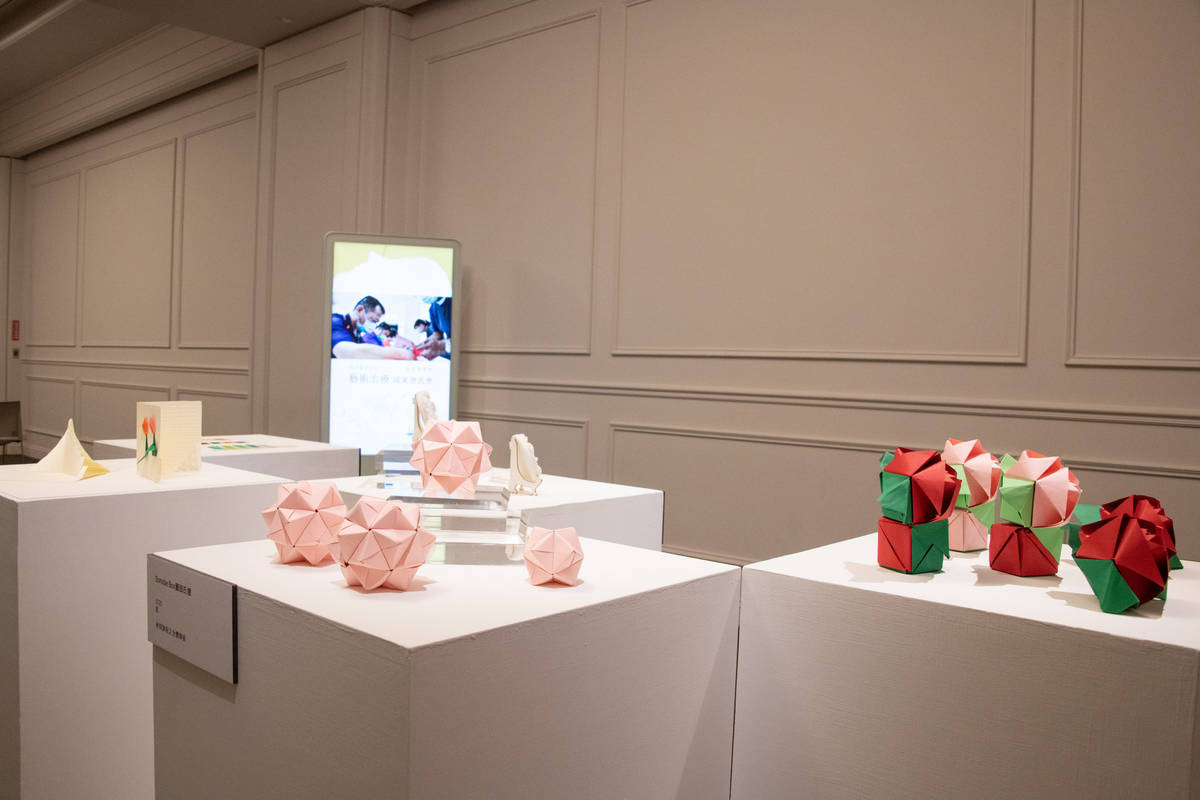 藝術治療成果發表會，病友作品展覽。