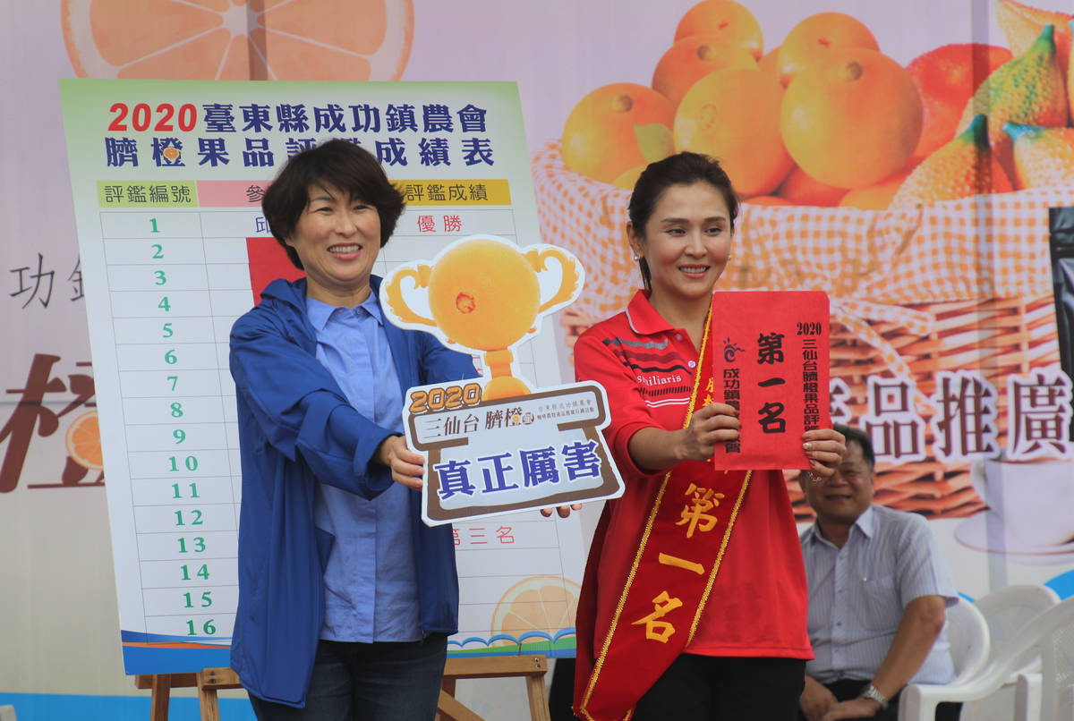今年臍橙的果品評鑑結果出爐，曾繼興獲得第一名。