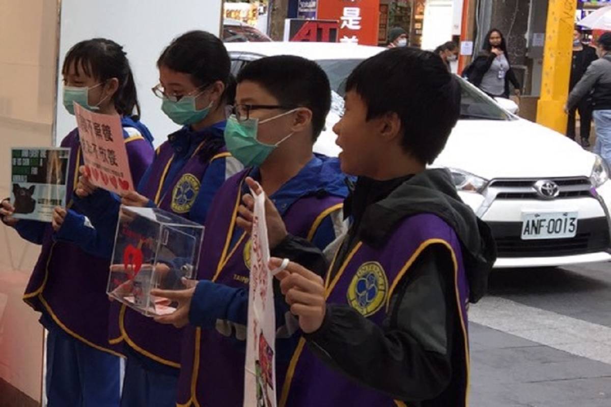 萬華國中學生為流浪動物募款