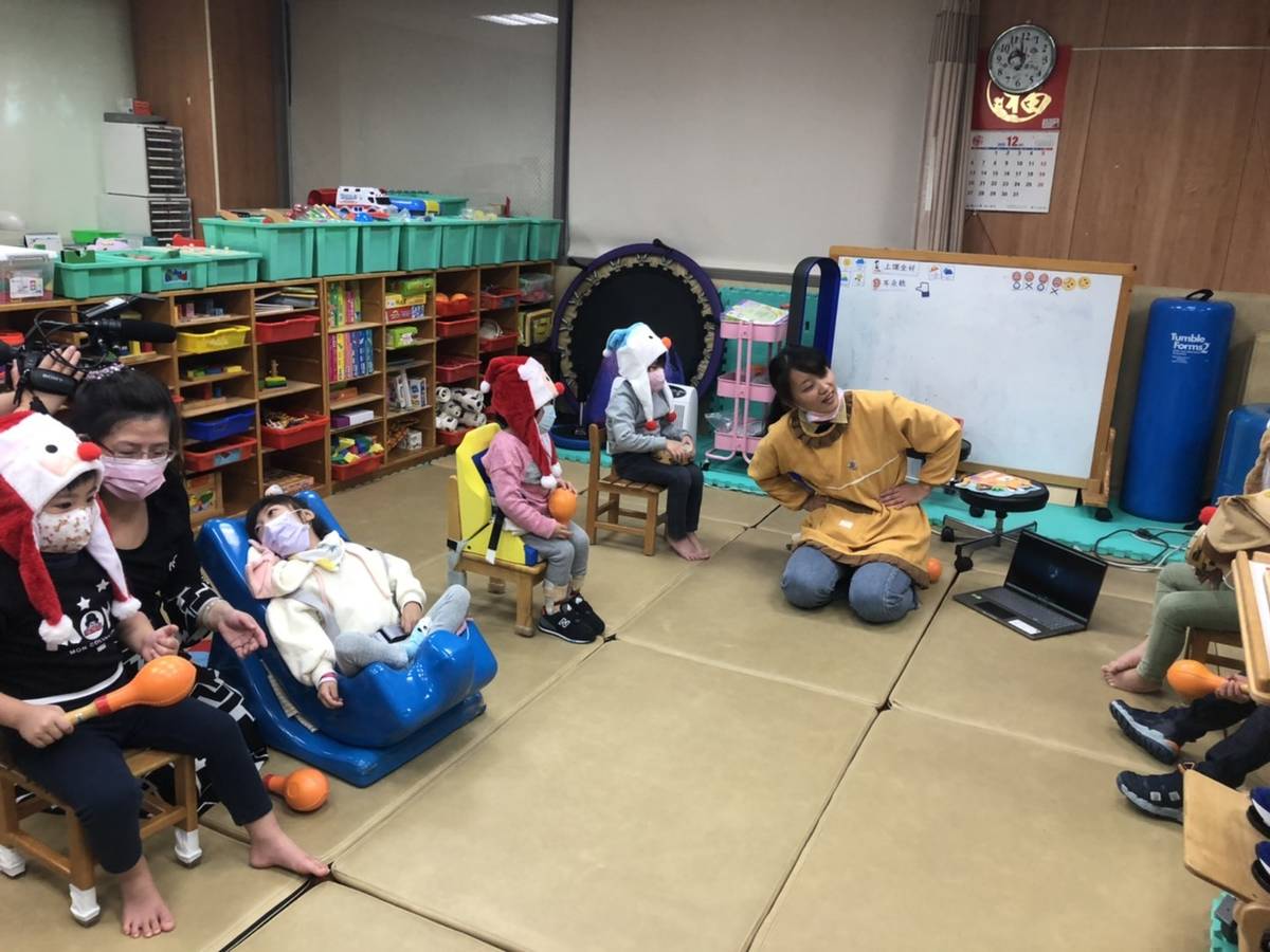 桃市首創醫院內特教班  為慢飛天使提供早療服務(桃園市教育局提供)