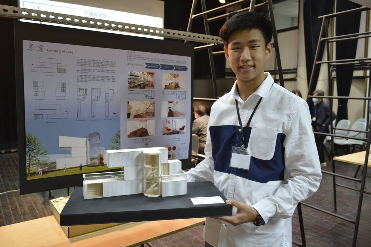 大安高工建築科莊樹寰同學榮獲貨櫃屋創意設計競賽空間設計組銀獎