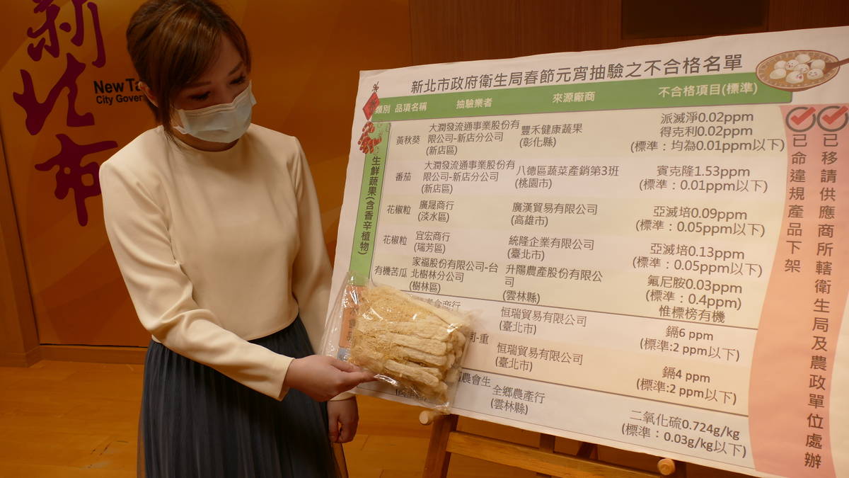 竹笙驗出鎘重金屬超標。