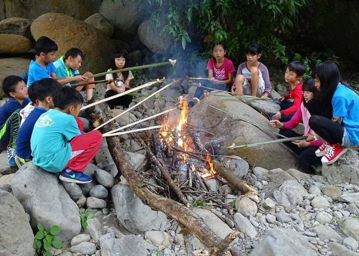 大自然也是新竹縣大坪實驗小學的教室