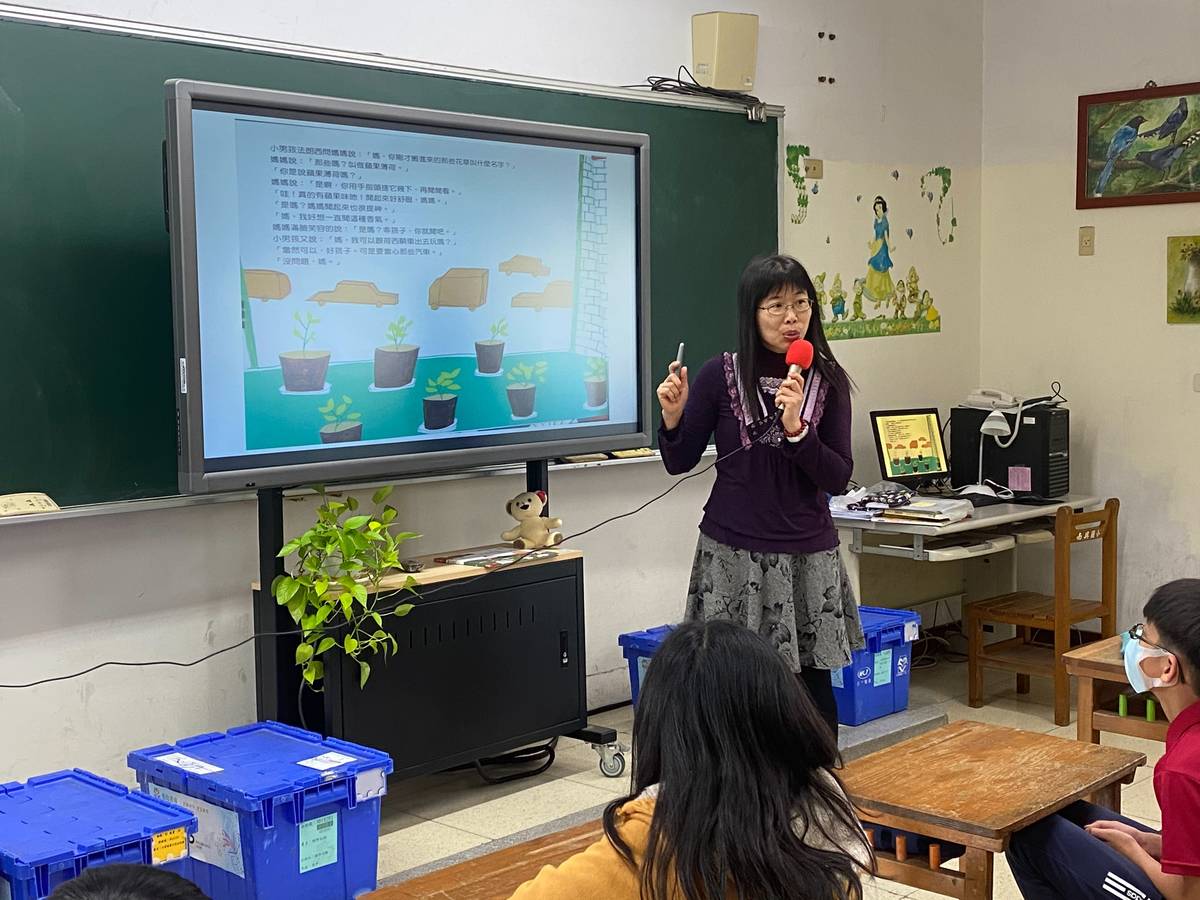 林昀蓁老師利用多元方式開拓小朋友的視野，深入探討環境的議題