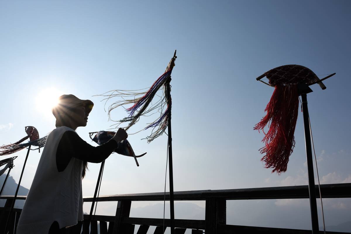 「部落的水精靈」以「苦花魚洄游」為概念象徵青年返鄉(圖片來源：參山處提供)