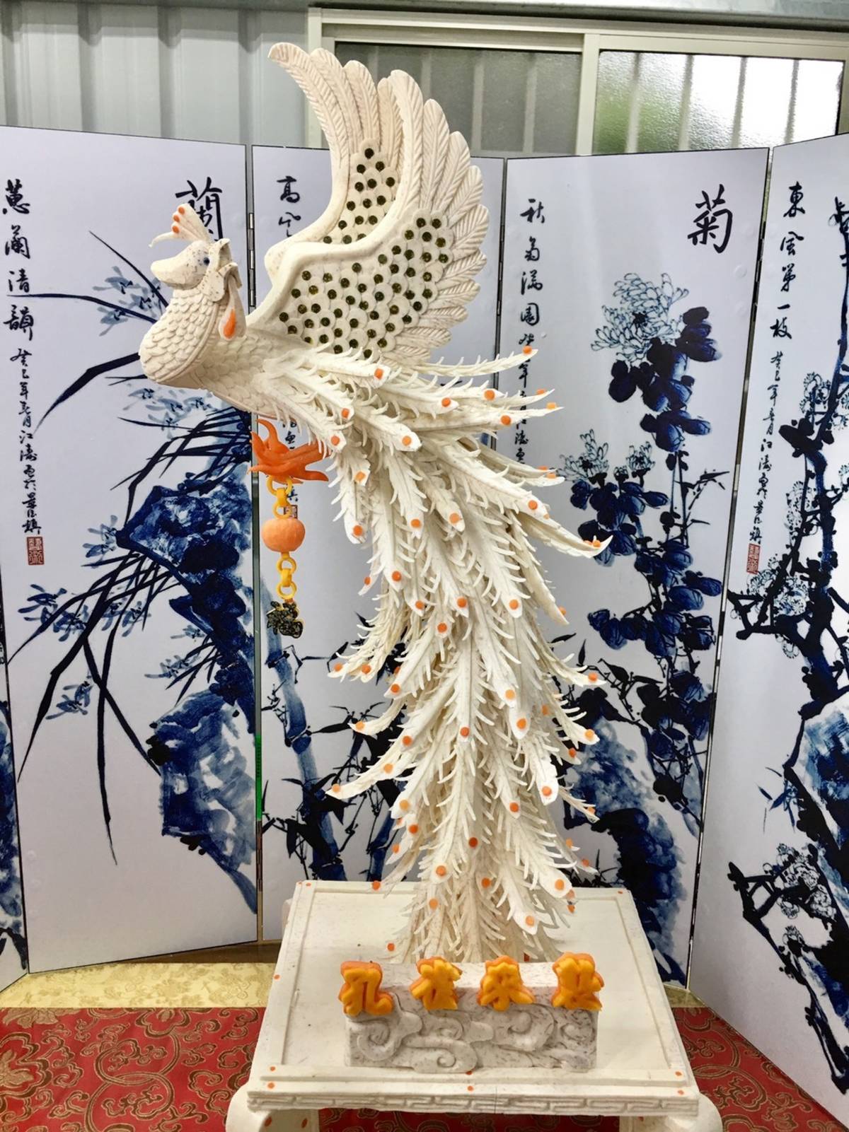 楊竣傑的果雕作品相當精細(圖片來源：楊竣傑提供)