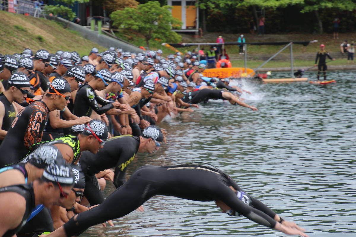 2021臺東普悠瑪鐵人三項賽一連兩天在臺東森林公園及活水湖展開