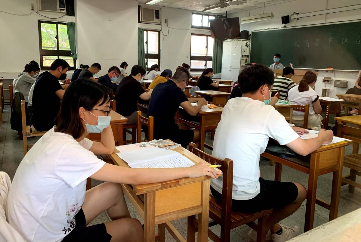 新北市高中教甄考場(資料照)。