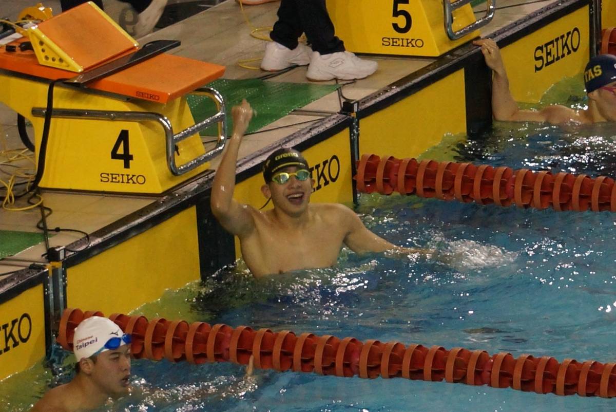 永平高中蔡逸杰選手獲得高男200公尺蛙式金牌。