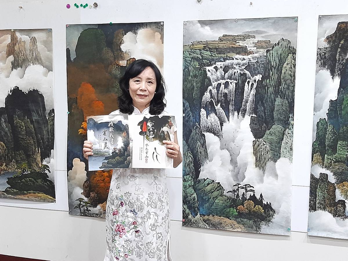 畫家廖涵茵豐原太平兩地同時開展