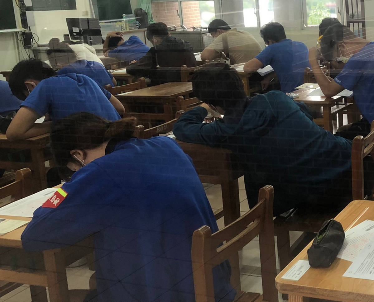 技專校院統一入學測驗第一天，臺東考區發生3件違規事件。