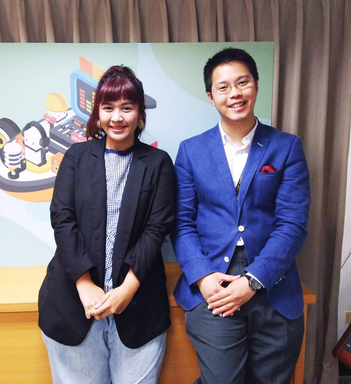 小人小學創辦人陳子倢、主持人趙式隆