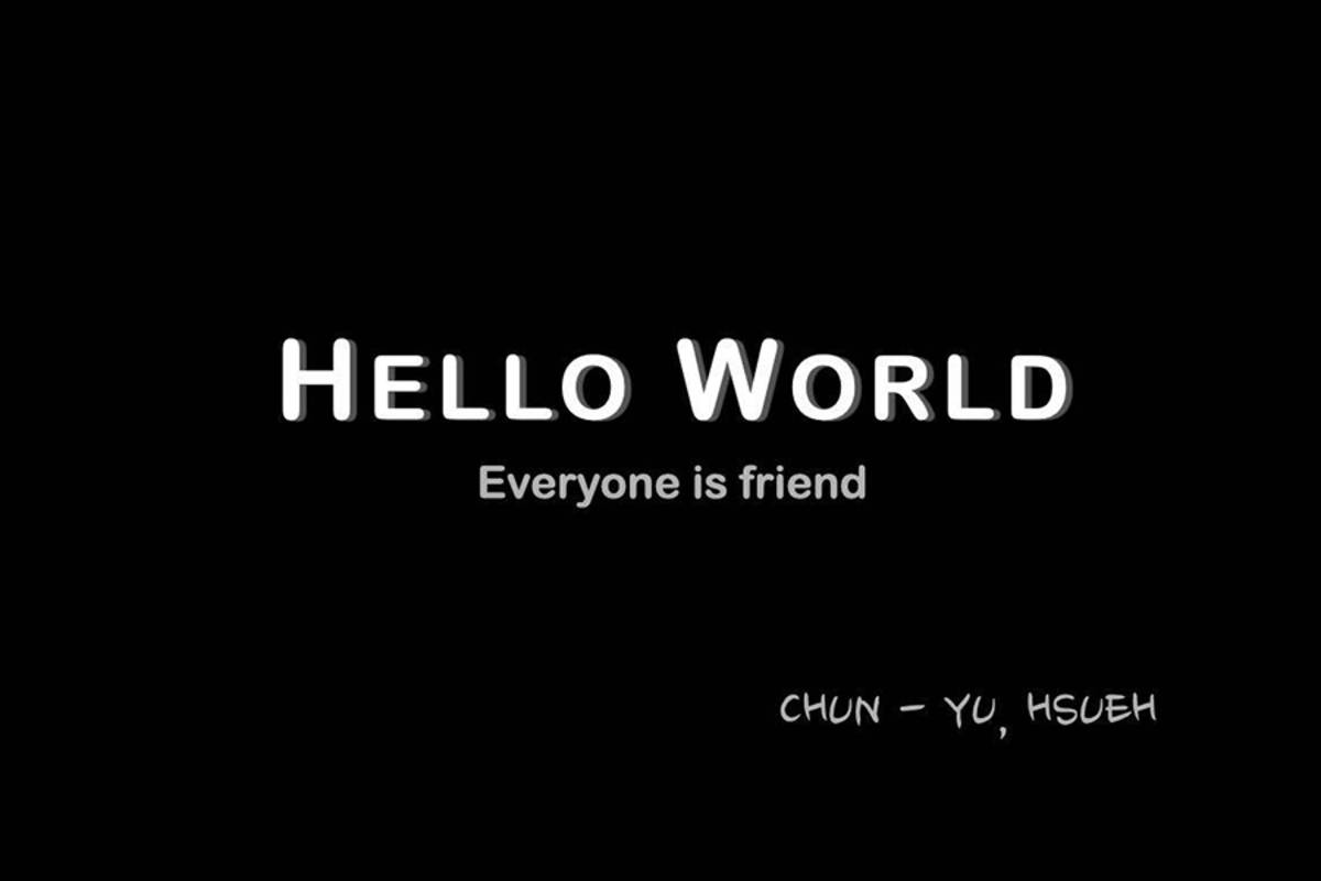 薛竣祐以作品《Hello World》獲獎（圖片來源：逢甲大學）