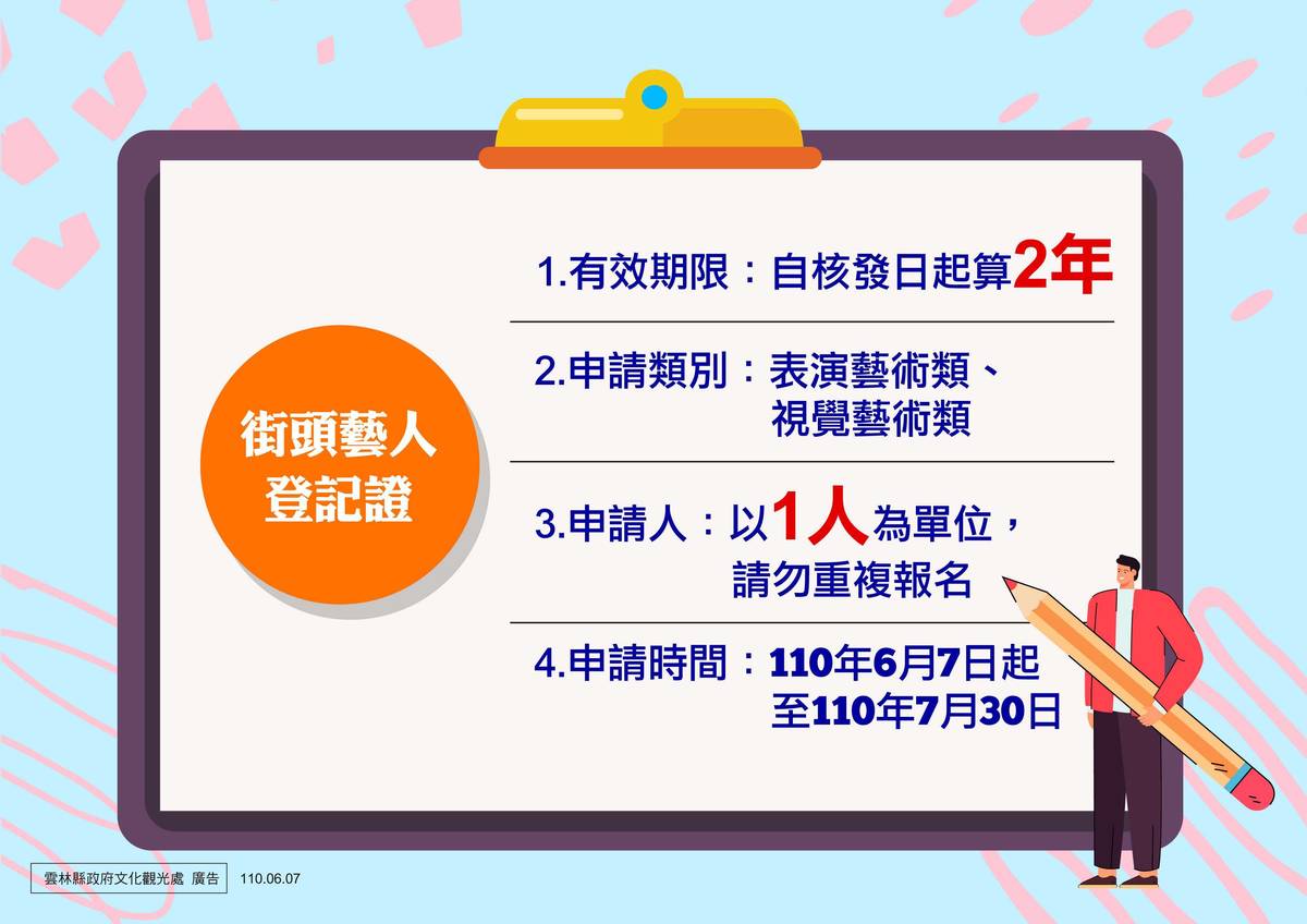 街頭藝人登記證