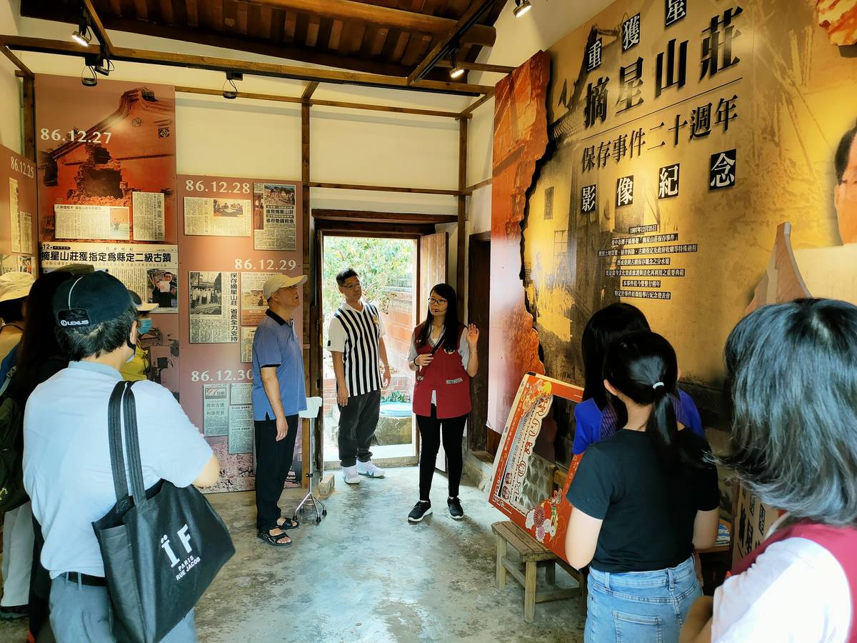 中市弘文高中古蹟解說服務隊經由導覽讓更多民眾瞭解臺灣古蹟目前所遭遇到的困境