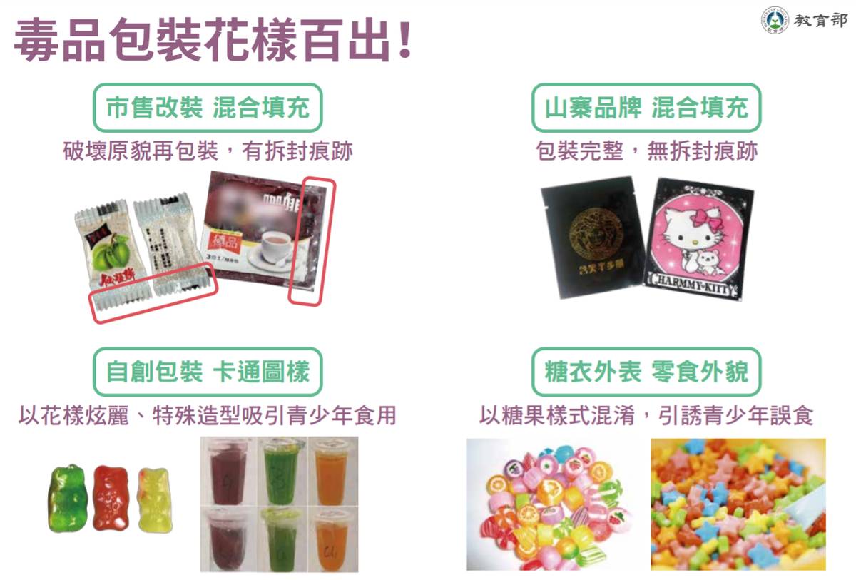 新興毒品包裝新奇口味多樣，吸引青少年食用