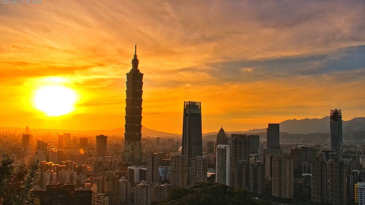 透過鏡頭看見北市美麗的夕陽美景