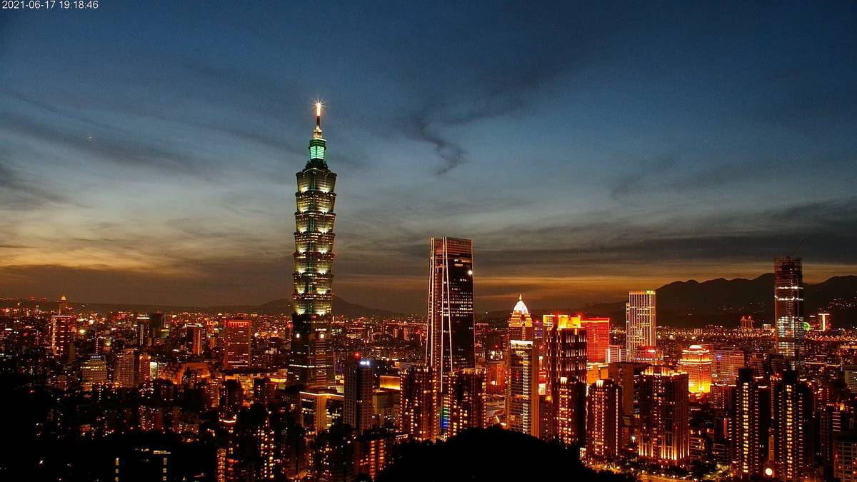 臺北市百萬夜景